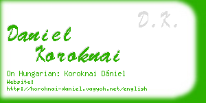 daniel koroknai business card